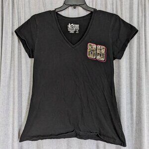 NASCAR Chase Authentics Women's T Shirt XL Dale Jr 88 Black Camo Pink Racing